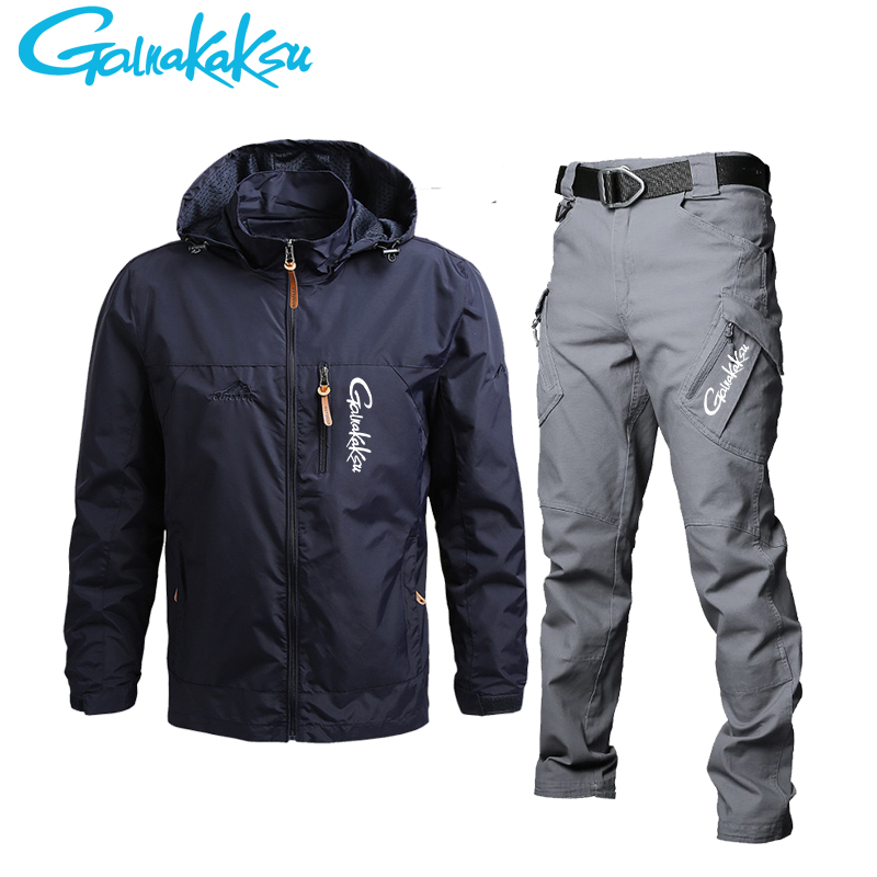 Fishing Pants Waterproof - سترة وسراويل للرجال مضادة للماء ،