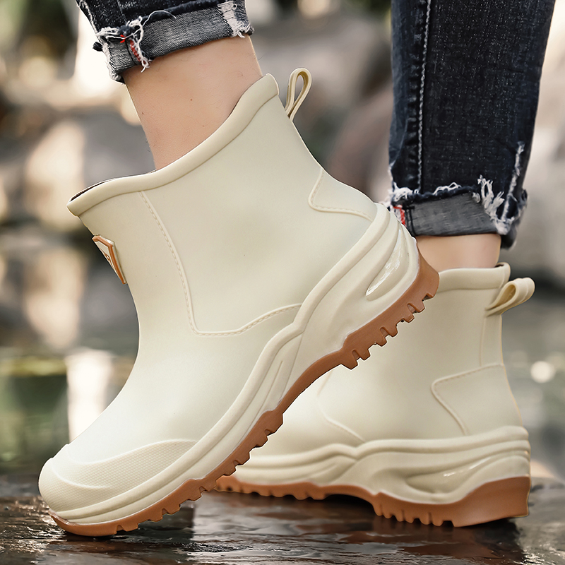 Fishing Boots - أحذية مطر رجالية مضادة للانزلاق ومقاومة