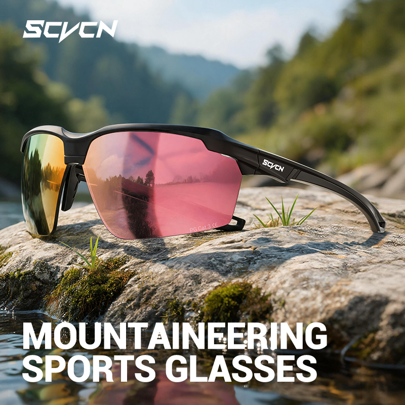 Fishing Sunglasses Polarized - نظارات ركوب الدراجات SCVCN الجديدة للرجال،