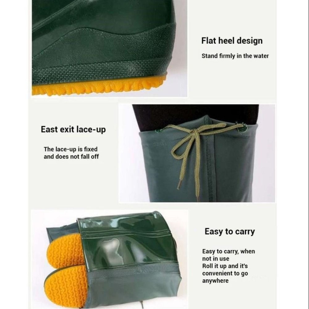 Fishing Boots - سراويل بلاستيكية من مادة PVC، سراويل
