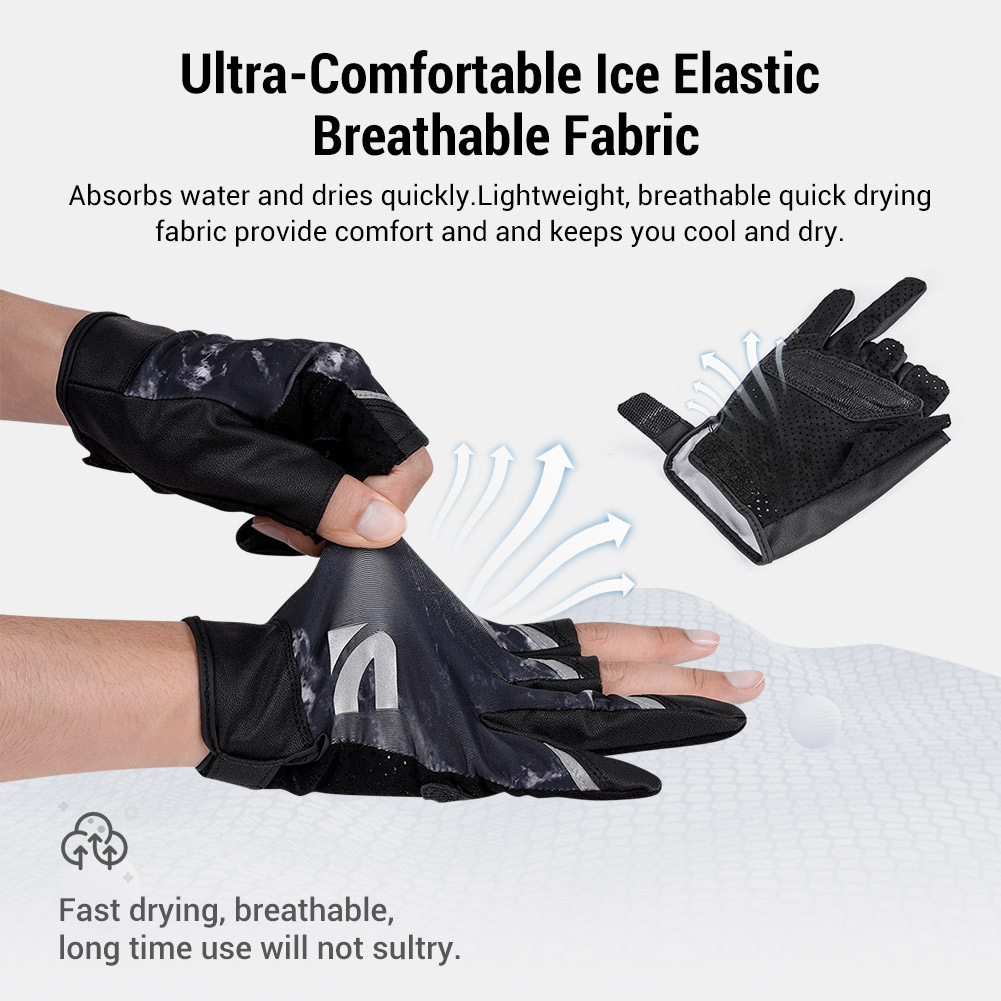 قفازات صيد نوبي نصفية الأصابع  - مراجعة Fishing Gloves وسعره