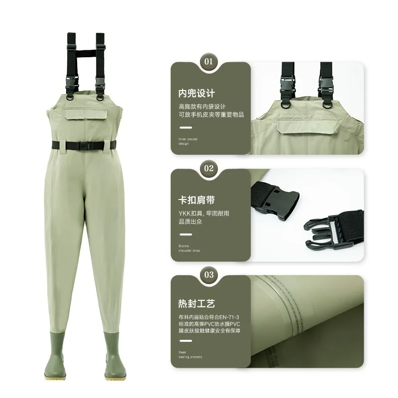 بنطلون مقاوم للماء ومقاوم للتآ - مراجعة Fishing Rain Suit وسعره