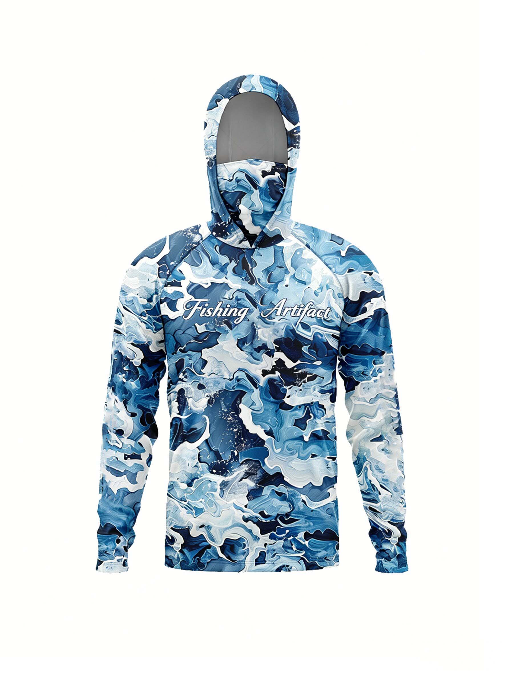 قميص صيد رجالي صيفي مطبوع بتقن - مراجعة Fishing Hoodie وسعره