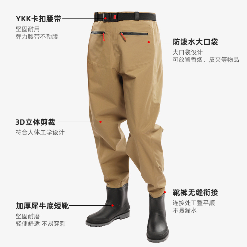 Luya معدات الخوض السراويل أسفل - مراجعة Fishing Rain Suit وسعره