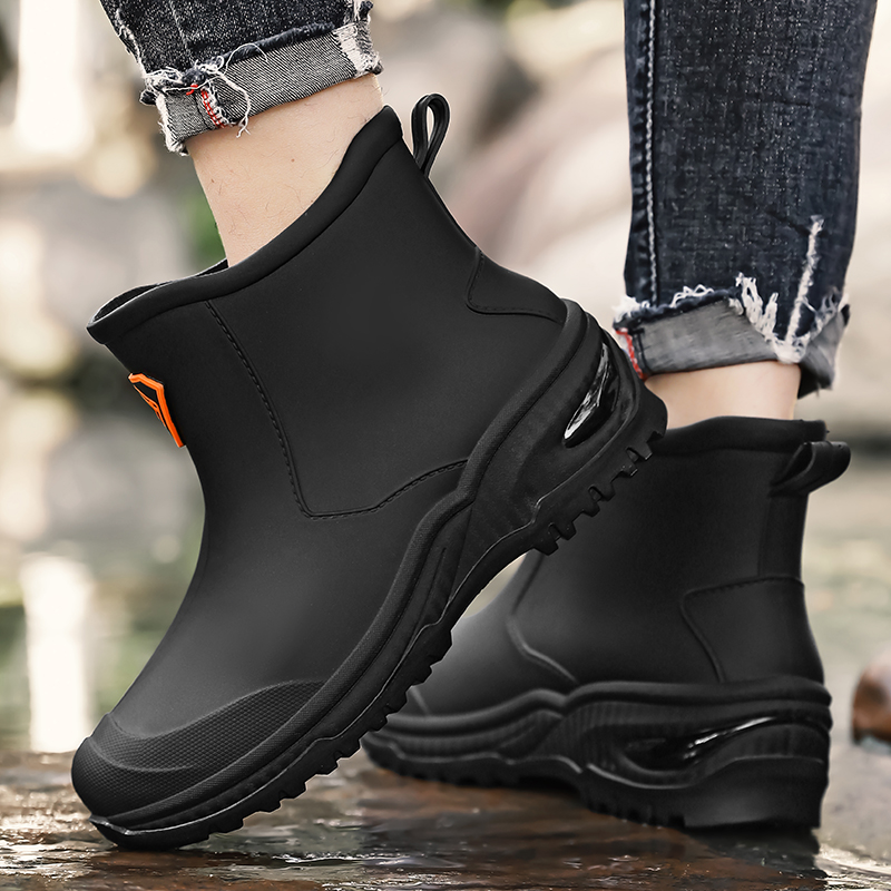 أحذية مطر رجالية مضادة للانزلا - مراجعة Fishing Boots وسعره