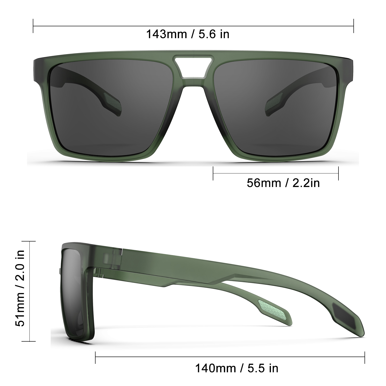 نظارات شمسية سوكا عالية الدقة  - مراجعة Fishing Sunglasses Polarized وسعره