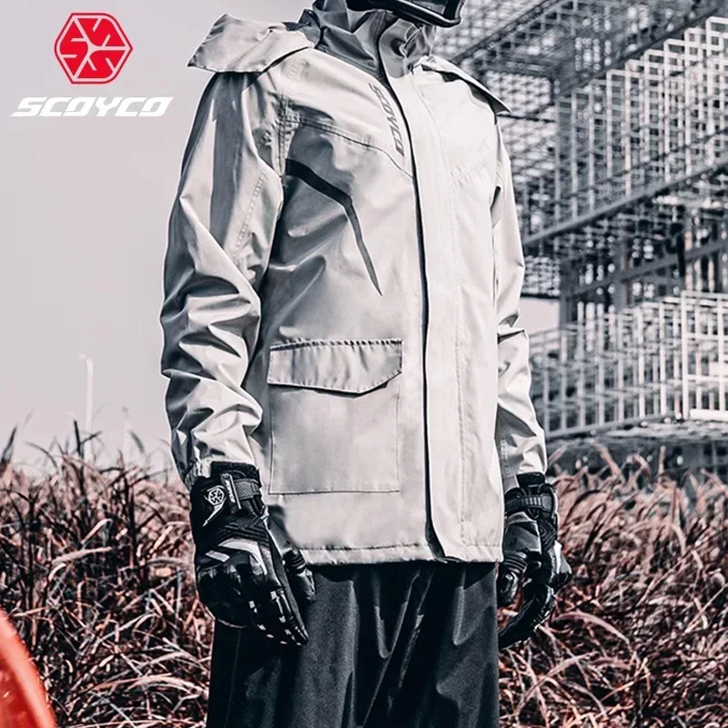 SCOYCO دراجة نارية سبليت معطف  - مراجعة Fishing Rain Suit وسعره