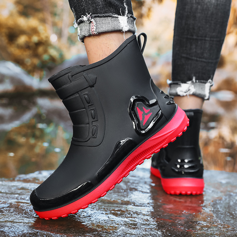 أحذية مطر رجالية كاجوال، مناسب - مراجعة Fishing Boots وسعره