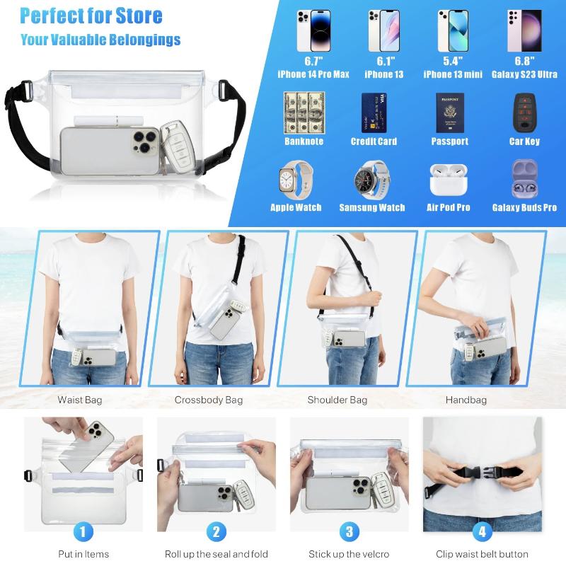 حقيبة جافة مقاومة للماء للهاتف - مراجعة Fishing Bag Waterproof وسعره
